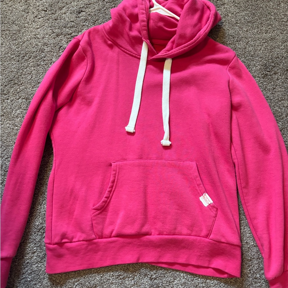Reflex Vibrant Pink Hoodie with White Accents